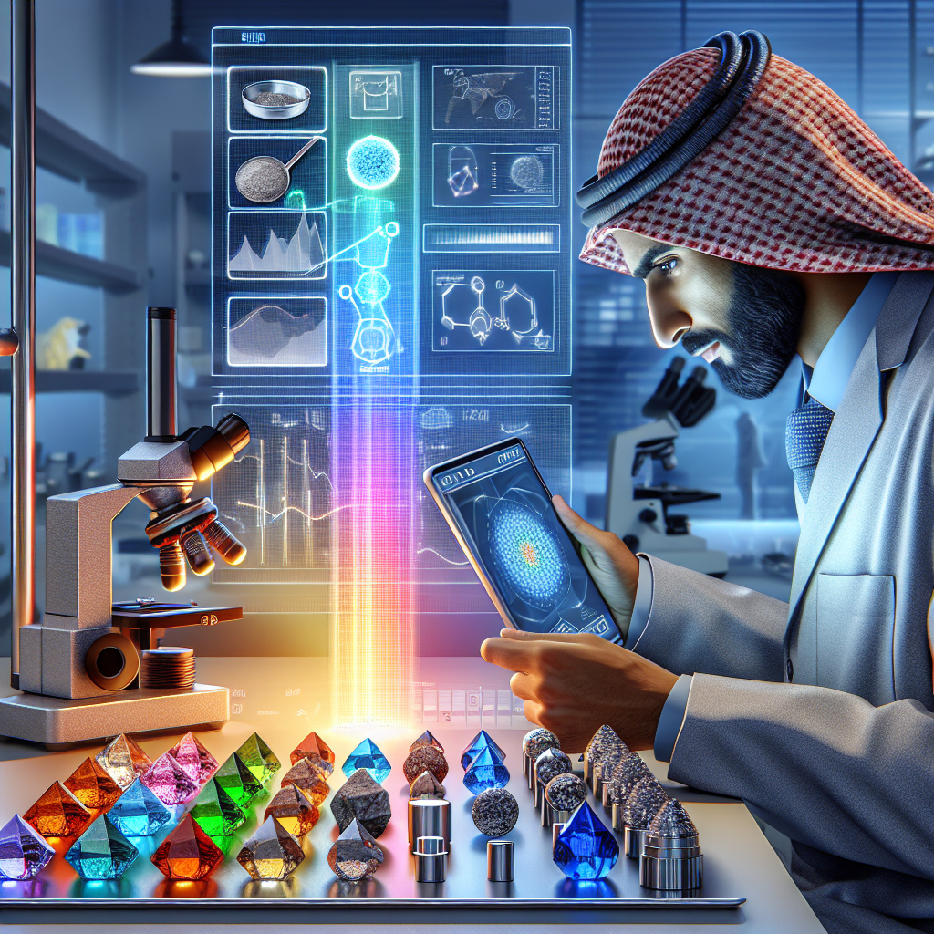 What advantages do tablets with integrated spectrometers offer for material analysis?