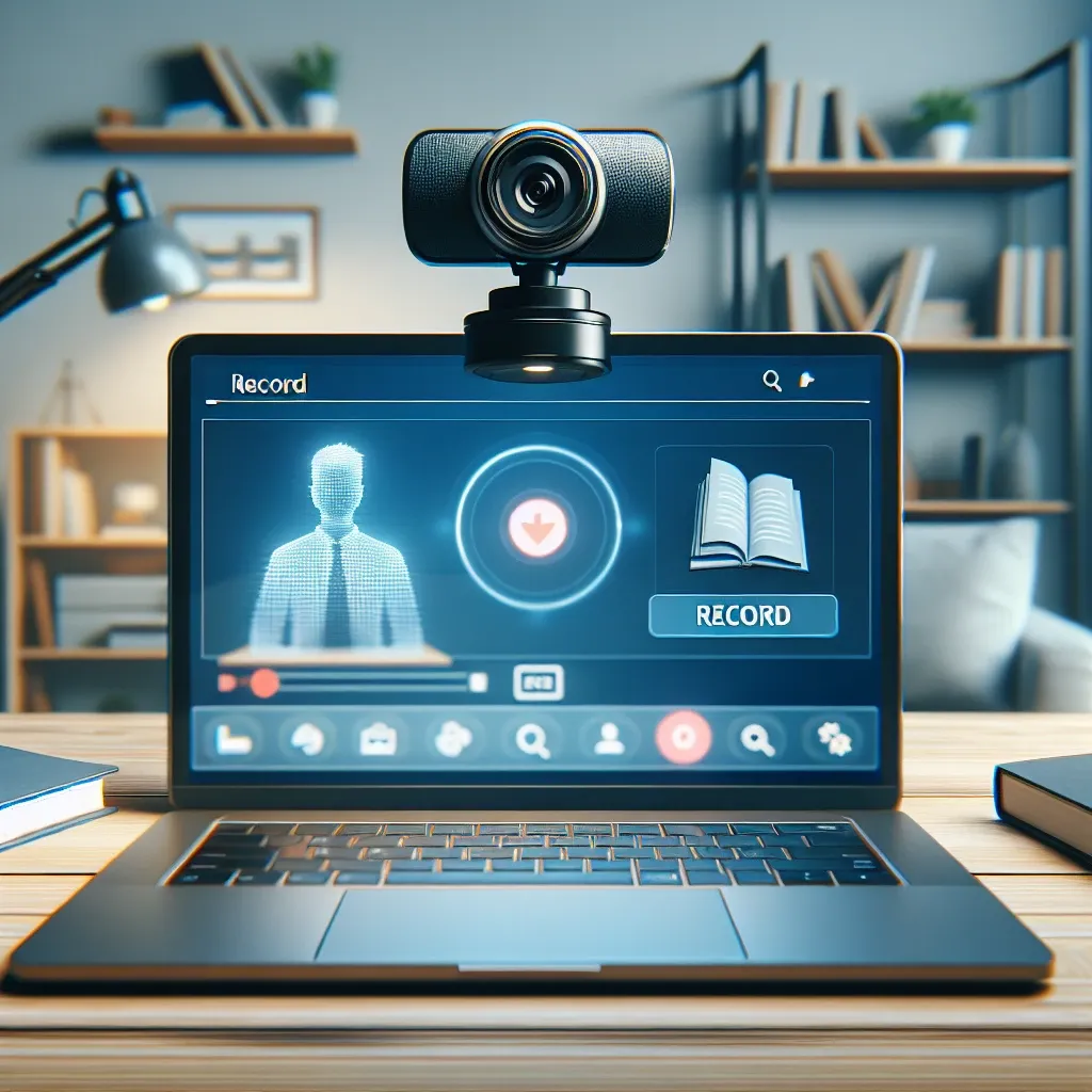 Can a webcam be used to record online lectures for later viewing?