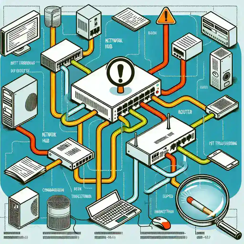 How do you troubleshoot a hub that is not passing traffic?